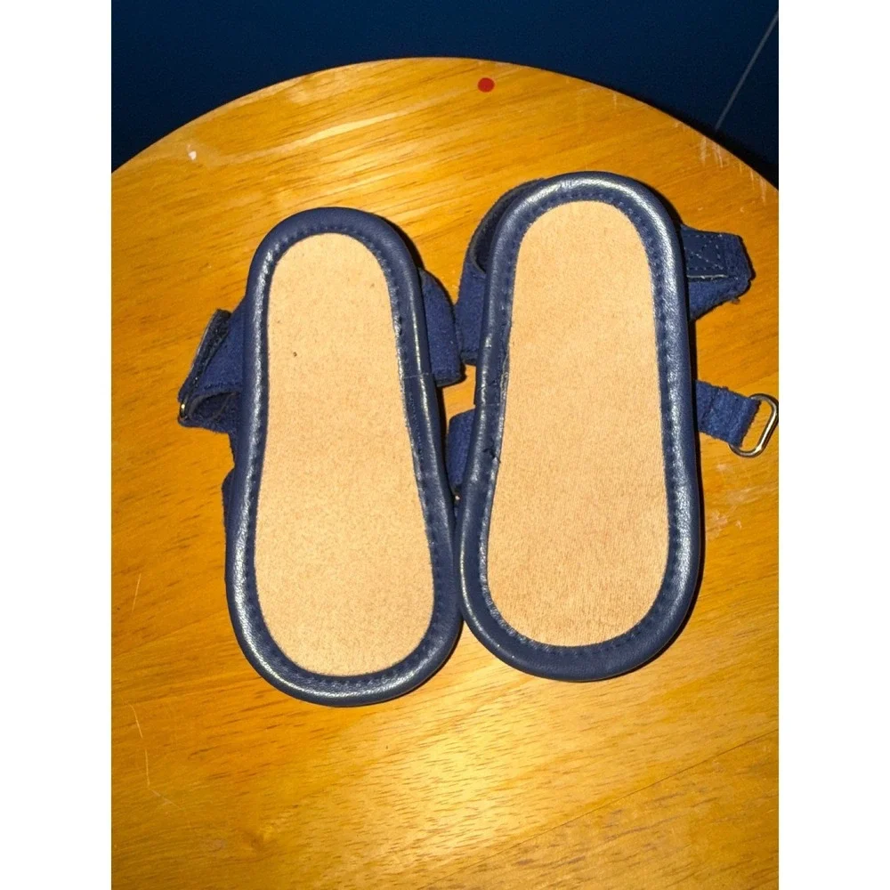 Hartstrings Baby Boy‎ Navy Blue Fisherman Sandals Soft Sole Crib Shoes 12-18M